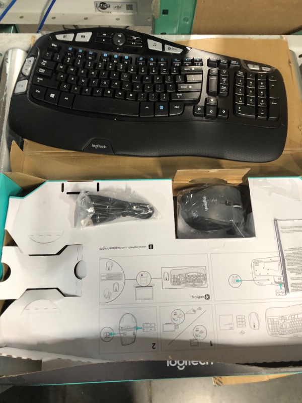 Photo 3 of UNABLE TO TEST Logitech Comfort Wireless Combo Keyboard and Mouse, L