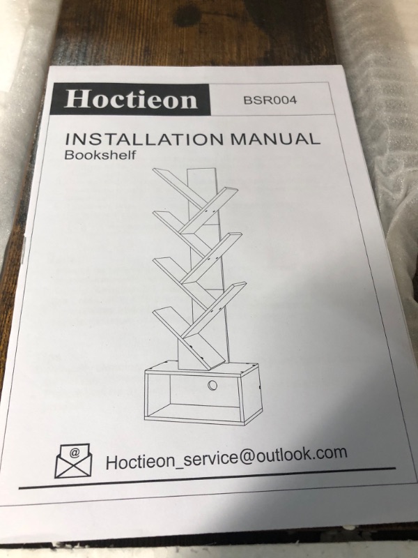 Photo 2 of (READ NOTES) Hoctieon 6 Tier Tree Bookshelf, Modern 