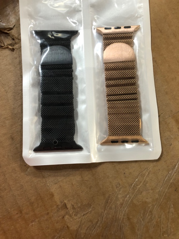 Photo 2 of 2 Pack Apple Watch Band 42/44mm Milanese Loop Replacement