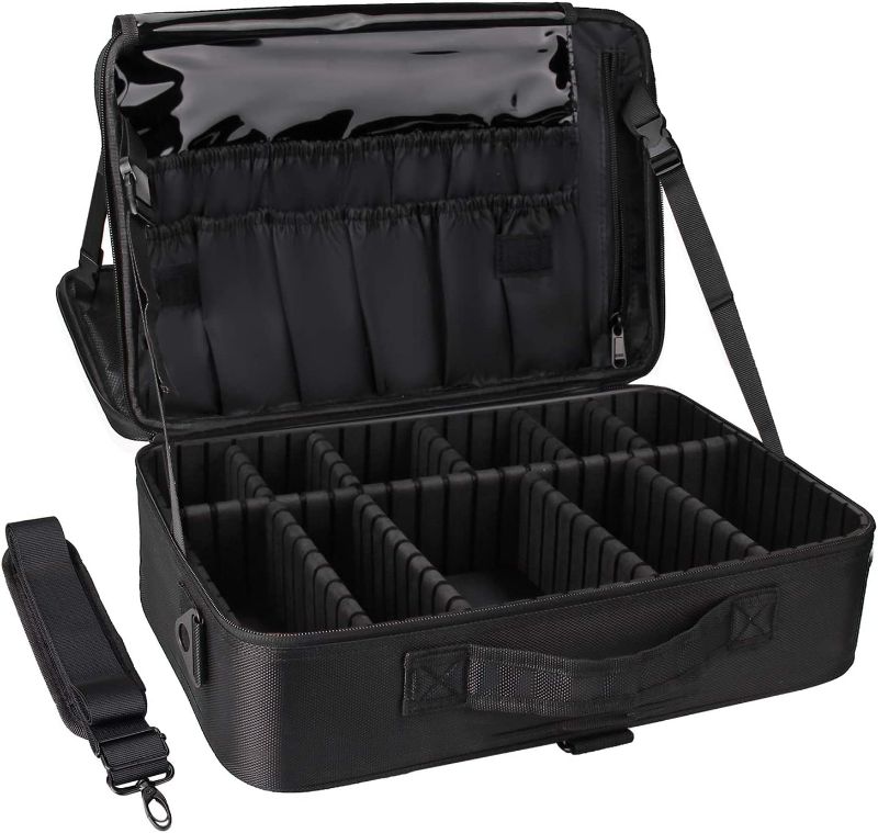 Photo 1 of *SEE NOTES* Relavel Travel Makeup Train Case Makeup Cosmetic Case Organizer Portable Artist Storage Bag 