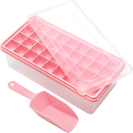 Photo 1 of  Silicone Ice Cube Tray with Lid 