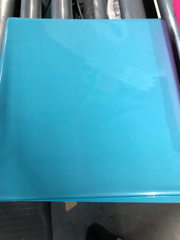 Photo 1 of  2 Inch Round 3 Ring Binder View Binders with 2 Pockets,Holds 450 Sheets TEAL