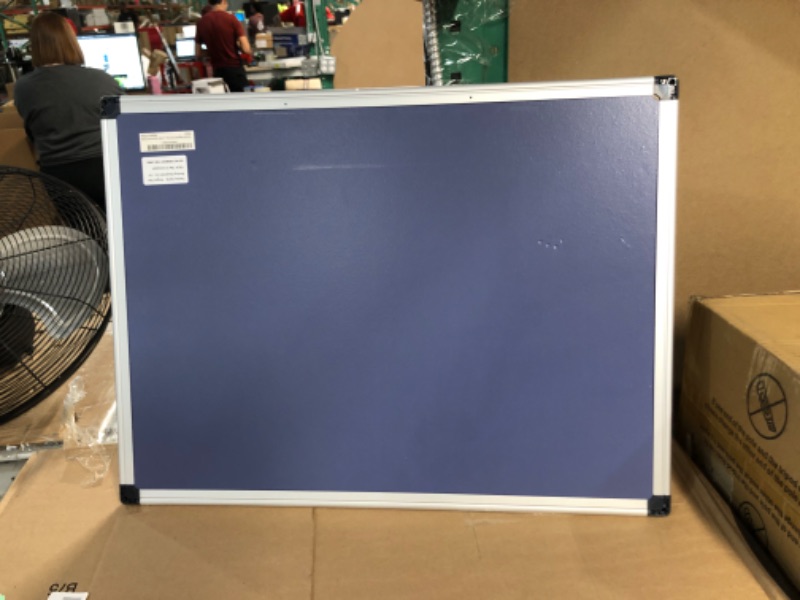 Photo 3 of VUSIGN Magnetic Dry Erase Board, 36 X 24 Inches, Wall Mounted White Board with Pen Tray, Silver Aluminium Frame