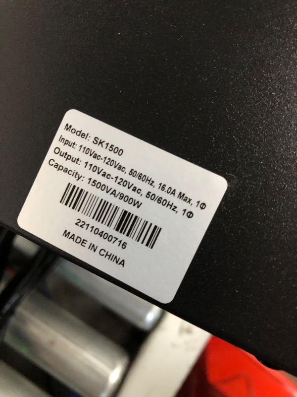 Photo 4 of 1500VA UPS Battery Backup 900W Intelligent LCD Battery Backup and Surge Protector SK1500 2.0