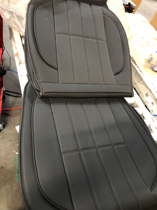 Photo 2 of AOOG Leather Car Seat Covers, Leatherette Automotive Front Pair