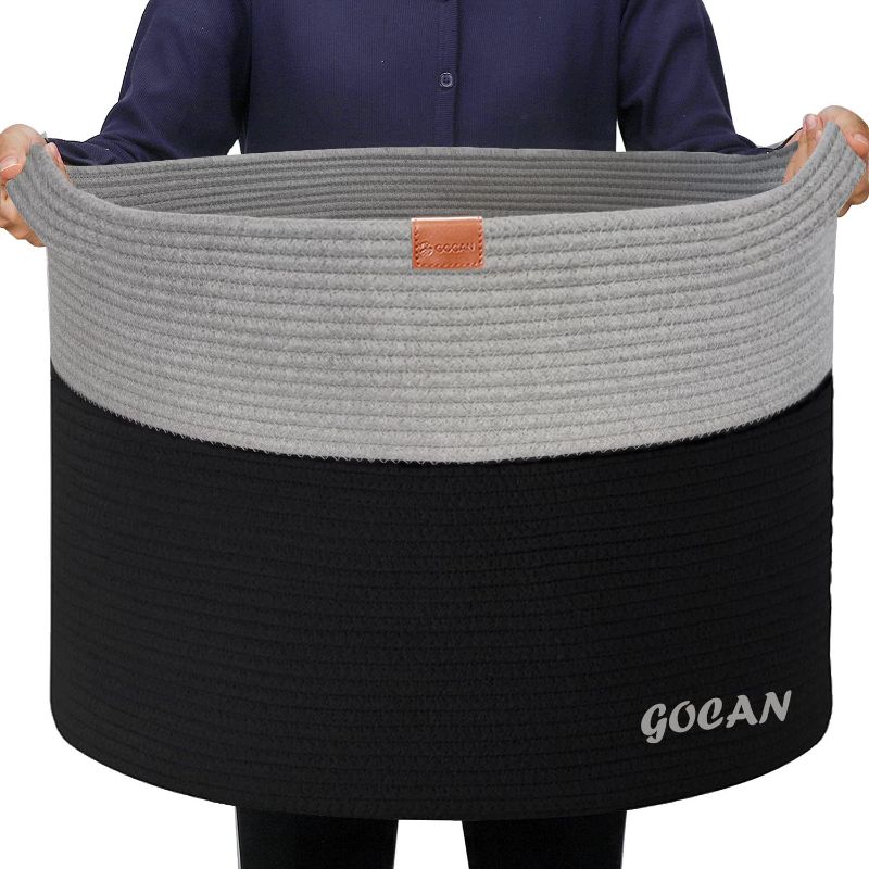 Photo 1 of **ALL BLACK** GOCAN Extra Large Laundry Basket 