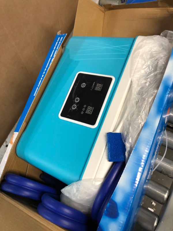 Photo 3 of Cold Therapy Machine — Cryotherapy Freeze Kit System — for Post-Surgery Care, ACL, MCL, Swelling, Sprains, and Other Injuries — Wearable, Adjustable Knee Pad — Cooler Pump with Digital Timer