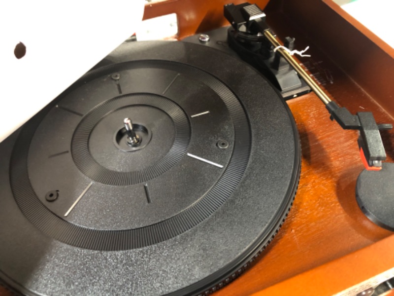 Photo 6 of Victrola 8-in-1 Bluetooth Record Player & Multimedia Center, Built-in Stereo Speakers