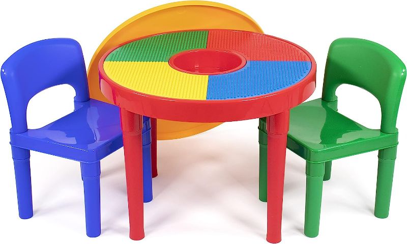 Photo 1 of 2 IN 1  round activity table & 2 chairs colorful 