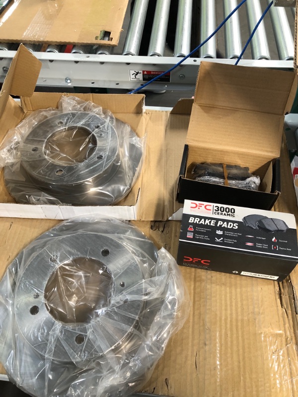 Photo 2 of Dynamic Friction Company Front Brake Rotors with 3000 Series Ceramic Brake Pads 6302-47035