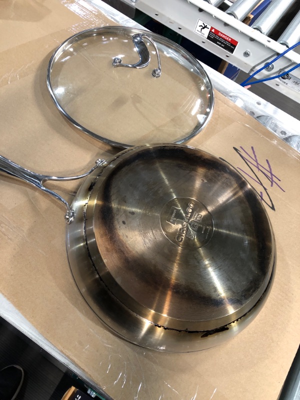 Photo 3 of (USED) Circulon Stainless Steel Frying Pan / Skillet with Lid 12 Inch, 