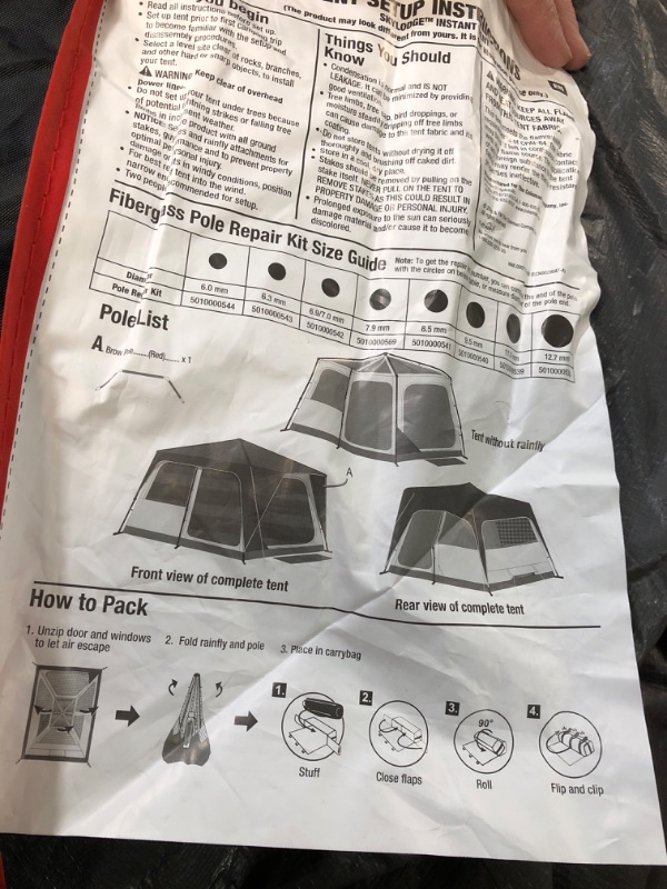 Photo 3 of (used) Coleman Camping Tent | Skylodge Instant Tent With Screen Room