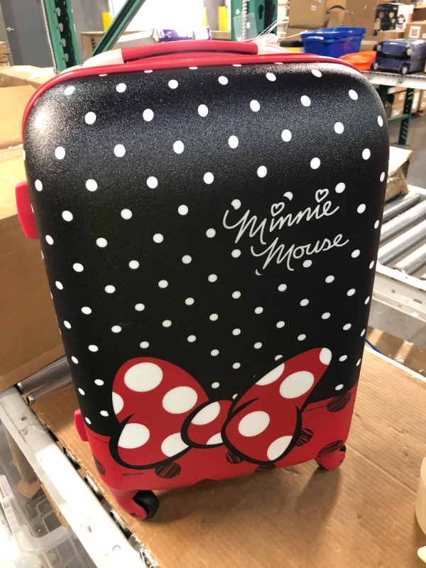 Photo 2 of American Tourister Disney Minnie Mouse Red Bow 21" Hardside Spinner Suitcase