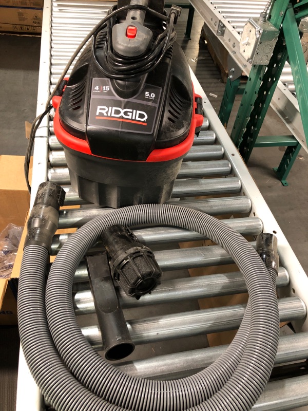 Photo 2 of RIDGID 50313 Model 4000RV 4-Gallon Portable Wet and Dry Compact Vacuum Cleaner with 5.0 Peak-HP Motor