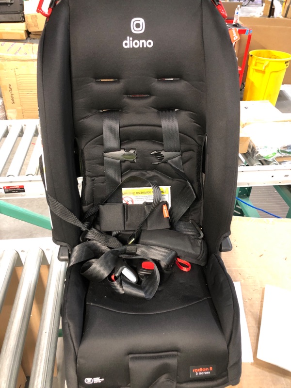 Photo 2 of Diono Radian 3R, 3-in-1 Convertible Car Seat, Rear Facing & Forward Facing, 10 Years 1 Car Seat, Slim Fit 3 Across, Jet Black 