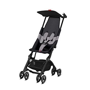 Photo 5 of gb Pockit Air All Terrain Ultra Compact Lightweight Travel Stroller with Breathable Fabric in Velvet Black