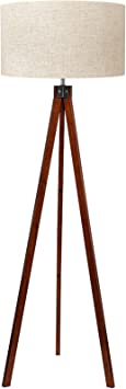 Photo 1 of **ONE BROKEN LEG**
LEPOWER Wood Tripod Floor Lamp