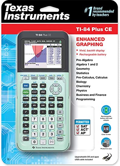 Photo 1 of Texas Instruments TI-84 Plus CE Graphing Calculator Mint