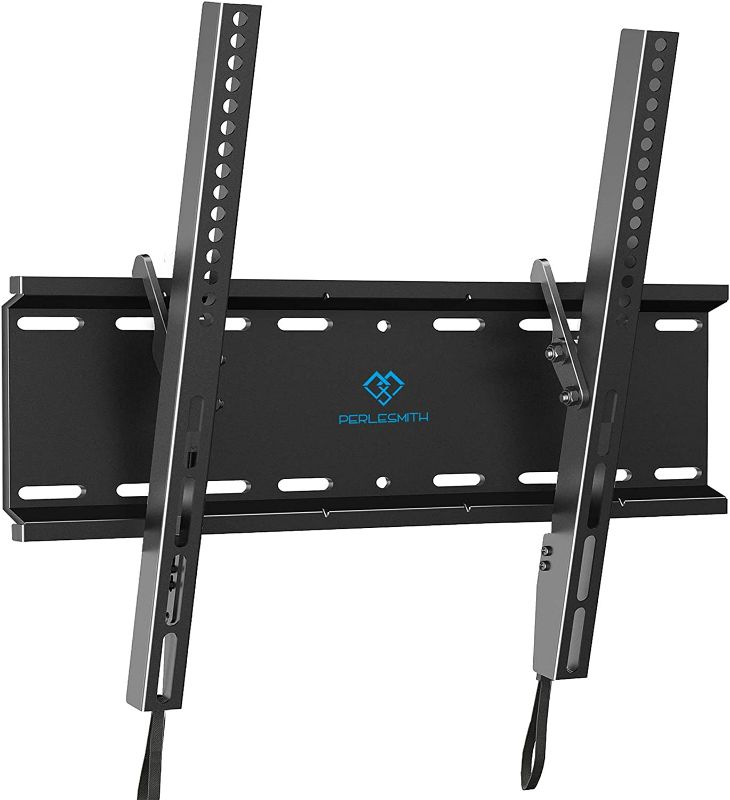 Photo 1 of PERLESMITH Tilting TV Wall Mount Bracket Low Profile for Most 23-60 inch LED LCD OLED, 400x400mm Weight up to 115lbs, Fits 16" Wood Stud
