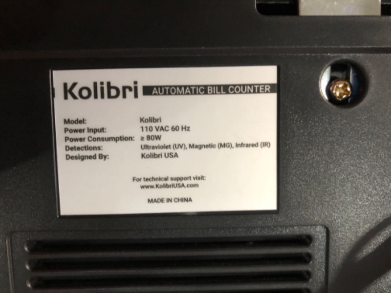 Photo 4 of Kolibri Money Counter with UV Detection