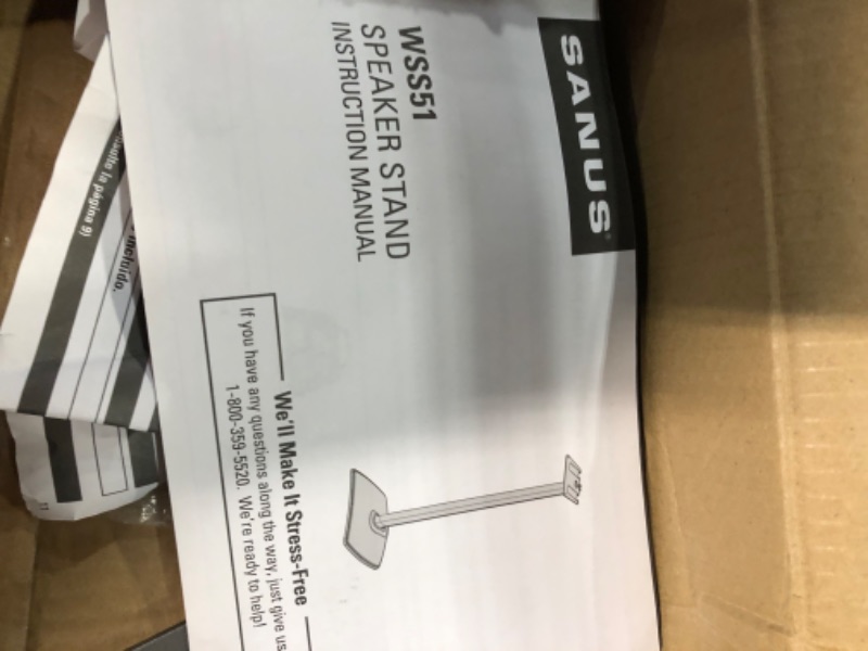Photo 1 of SANUS Wireless Speaker Stands Exclusively Designed for Sonos Play:5 - Black