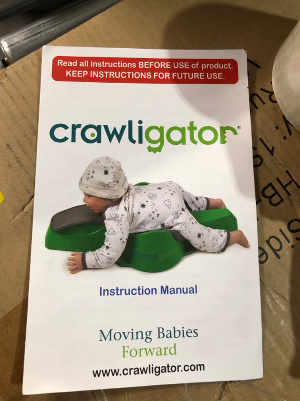 Photo 1 of Crawligator Tummy Time Toy | Perfect for Crawling | Baby Rolling Toy | with Comfort Pad | Provides Mobility for Infants 4-12 Month Old (Mint)
