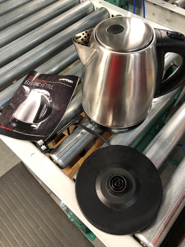 Photo 2 of [notes] Chefman Stainless Steel Electric Kettle 1.7 Liter/1.8 Quart