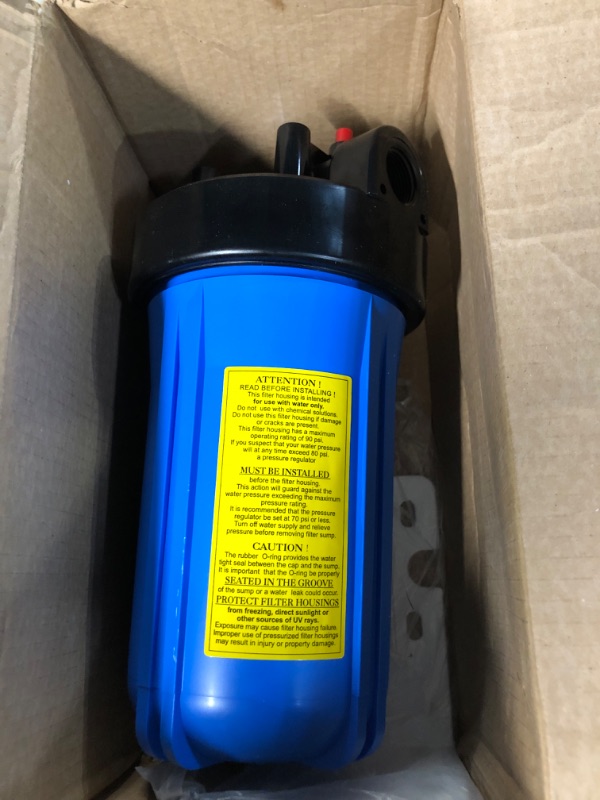 Photo 2 of **SEE NOTES**
iSpring WDS80K Anti-Scale 10" x 4.5" Whole House Water Filter with Patented Scale Inhibitor 10x4.5 Inch