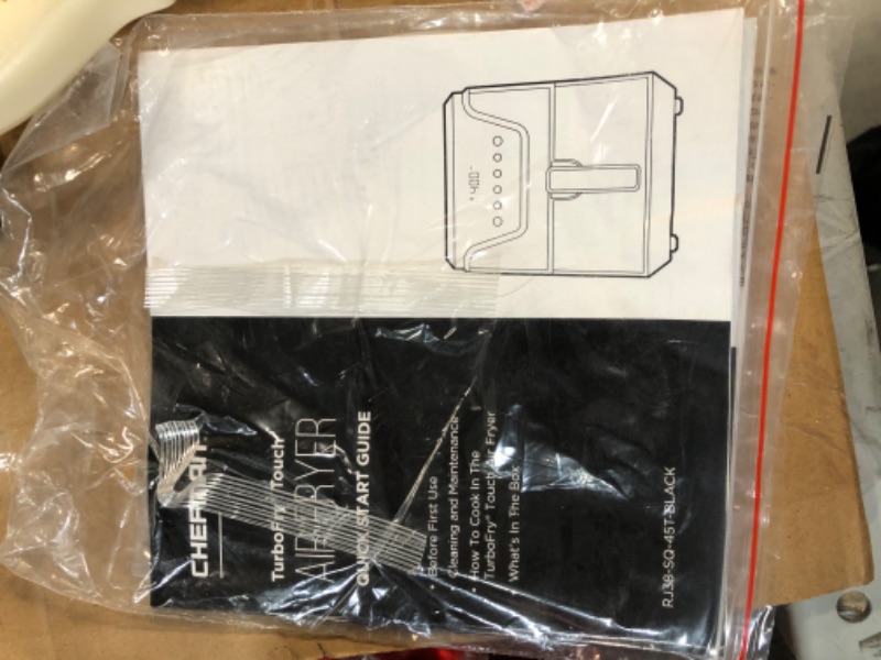 Photo 1 of **PARTS ONLY - DOES NOT POWER ON** CHEFMAN Air Fryer 4.5 Qt  Black Stainless Steel