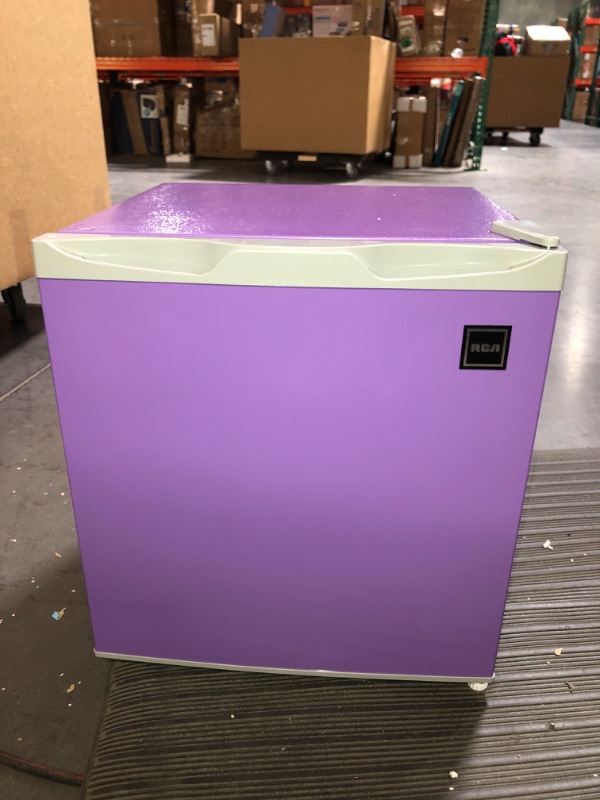 Photo 2 of (READ NOTES) Frigidaire EFR115-PURPLE 1.6 Cu Ft Compact Fridge - PURPLE Fridge