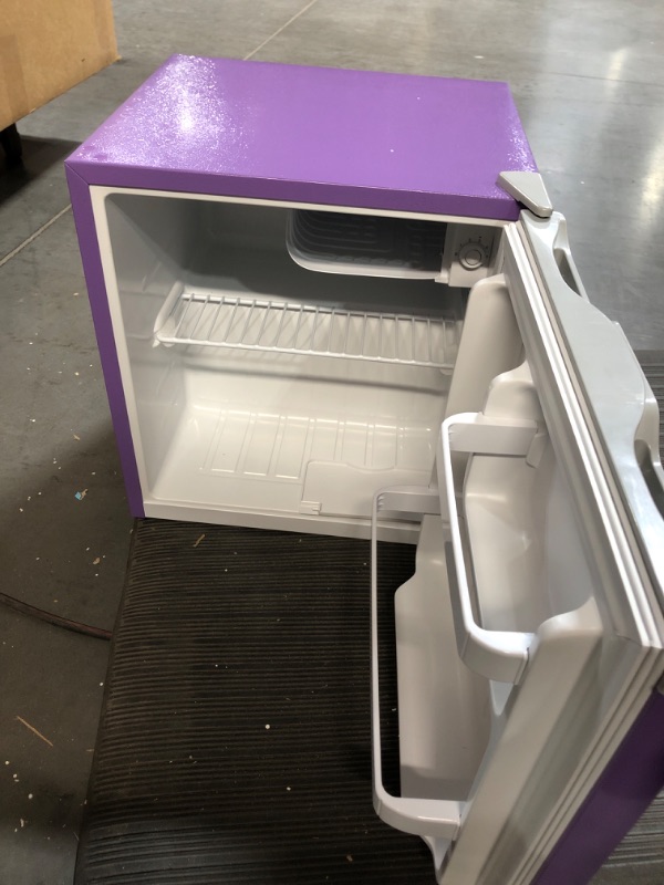 Photo 3 of (READ NOTES) Frigidaire EFR115-PURPLE 1.6 Cu Ft Compact Fridge - PURPLE Fridge