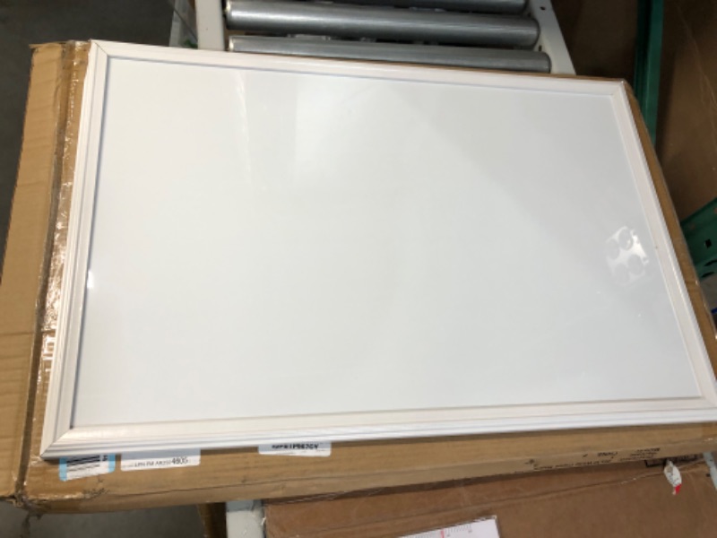 Photo 2 of **SEE NOTES** Magnetic Dry Erase Board, 20 x 30 Inches, White Wood Frame 