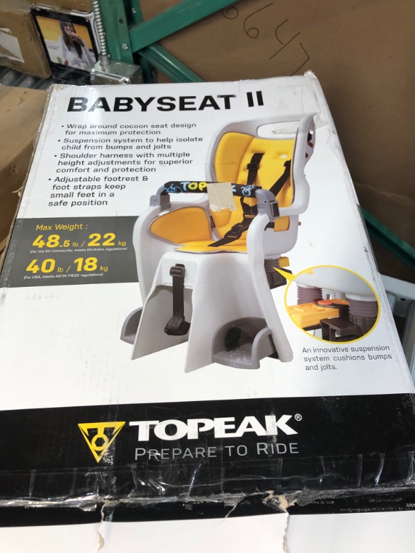 Photo 8 of **SEE NOTES** Topeak BabySeat II for Bike Rack (Yellow Seat Pad)