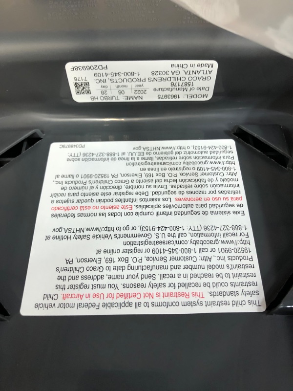 Photo 6 of **SEE NOTES** Graco TurboBooster Highback Booster Seat, Glacier