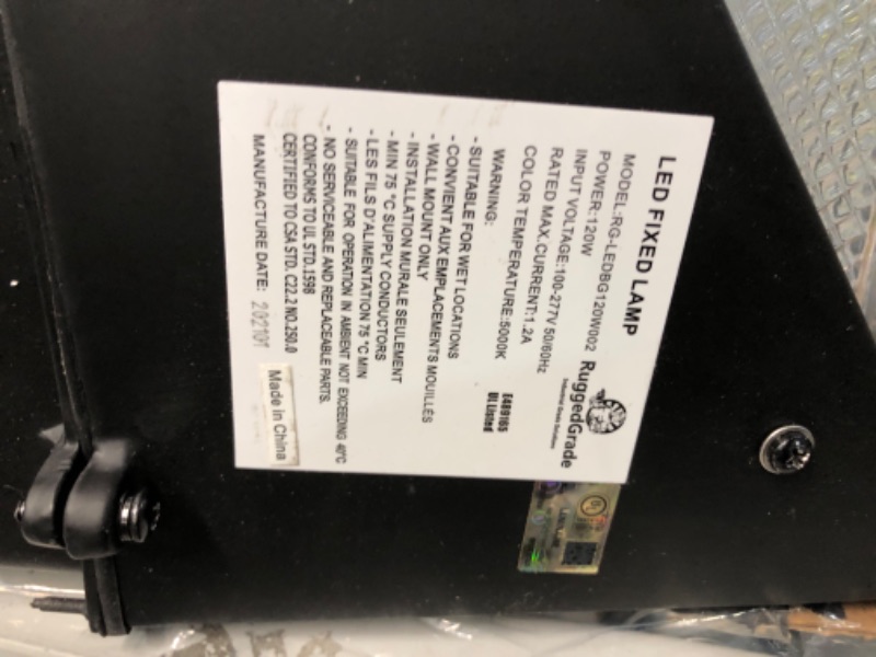 Photo 1 of 120 Watt LED Wall Pack  - 15,000 Lumens -  Dusk to Dawn Sensor (photocell) built in - UNABLE TO TEST 
