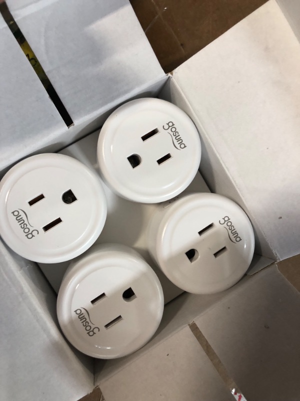 Photo 1 of  Smart Mini Smart Plug, WiFi Outlet Socket Works with Alexa and Google Home, Remote Control with Timer Function, Only Supports 2.4GHz Network, No Hub Required, ETL FCC Listed (4 Pack)
