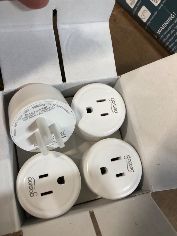 Photo 2 of  Smart Mini Smart Plug, WiFi Outlet Socket Works with Alexa and Google Home, Remote Control with Timer Function, Only Supports 2.4GHz Network, No Hub Required, ETL FCC Listed (4 Pack)
