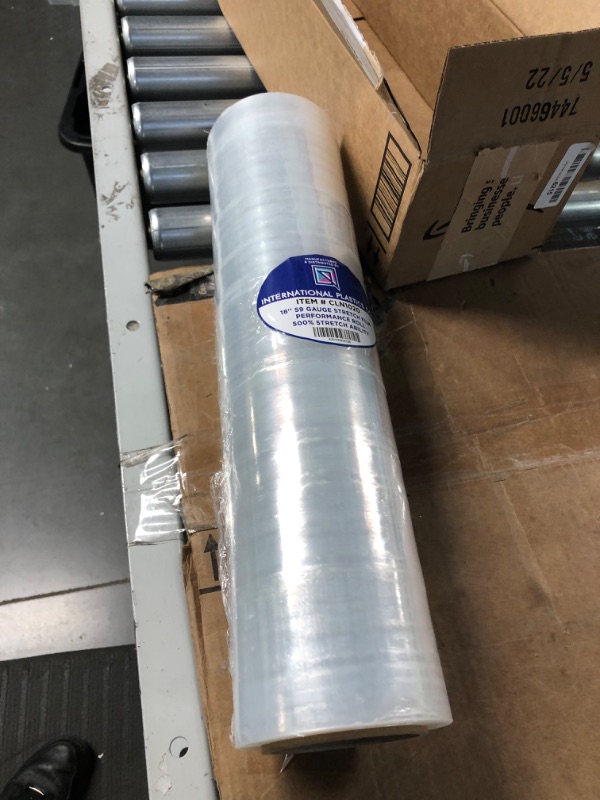 Photo 2 of 18" Stretch Film/Wrap 1200ft  Stretch Clear Cling Durable Adhering Packing 1 Pack 