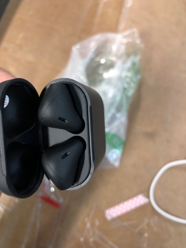 Photo 3 of AirPod Skins, Silicone Charging Case Cover, Eartips Bundle (Matte Black) - UNABLE TO TEST 