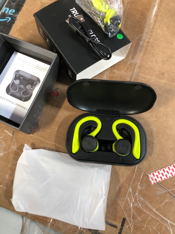 Photo 3 of APEKX Bluetooth Headphones True Wireless Earbuds Green - UNABLE TO TEST 