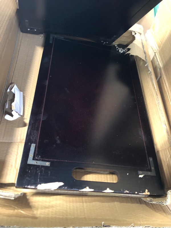 Photo 1 of PARTS ONLY* Wholesale "Caution Wet Floor”Real Hardwood construction, 23”x14” - CRACKS IN ITEM, ITEMS ARE OUT OF PLACE