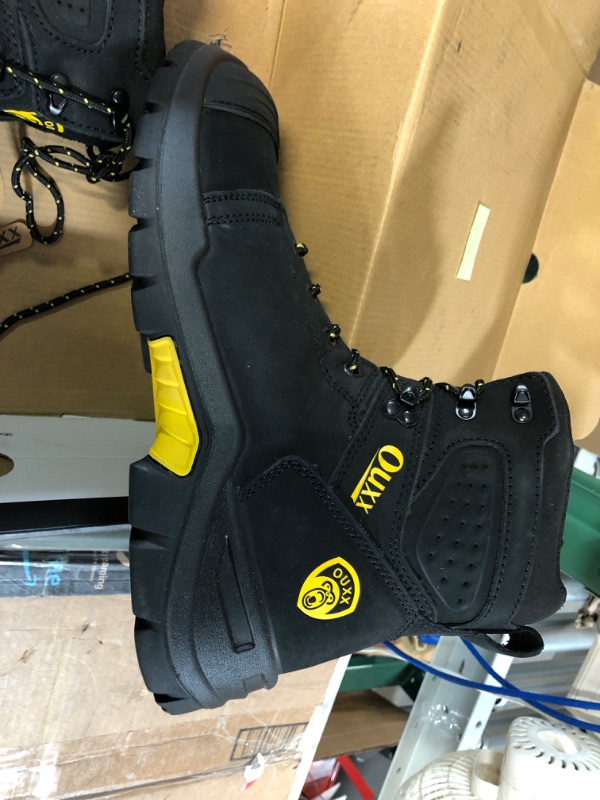 Photo 1 of LIKE NEW**! OUXX Steel Toe Work Boots for Men, Black