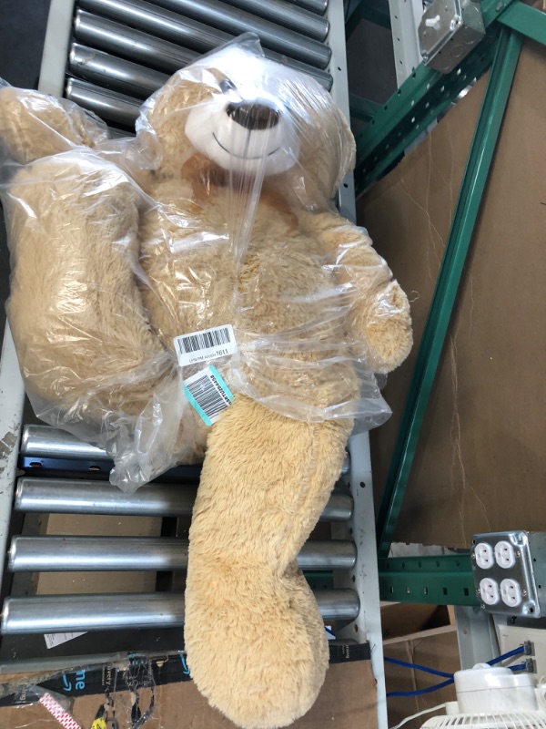 Photo 2 of BRUBAKER XXL Teddy Bear 40 Inches  - Beige - UNKNOWN OF SMALL RIPS IN ITEM, NO MAJOR RIPS - SEEMS NEW