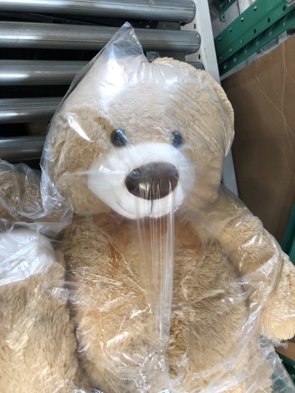 Photo 3 of BRUBAKER XXL Teddy Bear 40 Inches  - Beige - UNKNOWN OF SMALL RIPS IN ITEM, NO MAJOR RIPS - SEEMS NEW