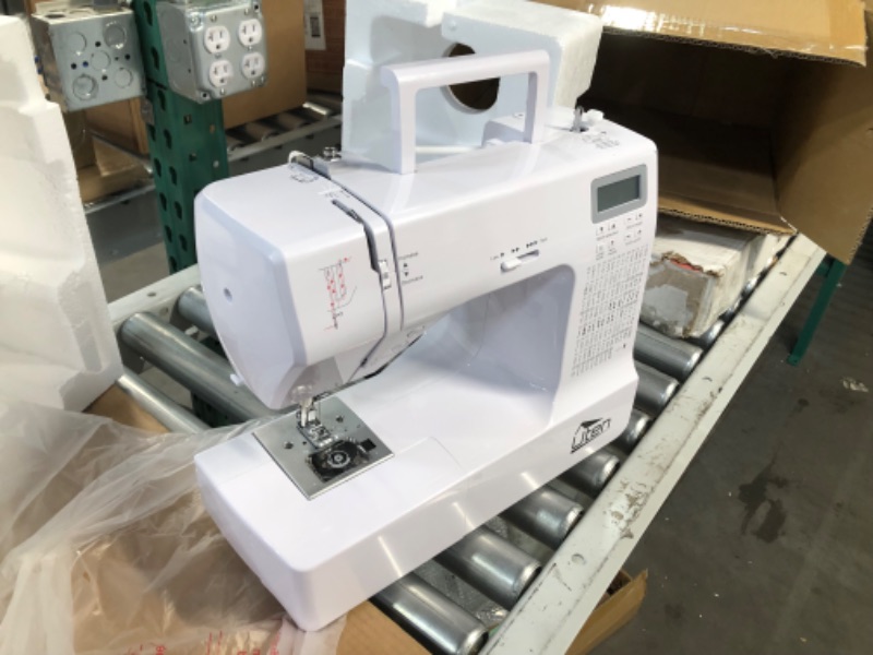 Photo 1 of Sewing Machine, Portable Sewing Machine Computerized Embroidery Sewing Machine with 200 Unique Built-in Stitch and 8 Buttonholes