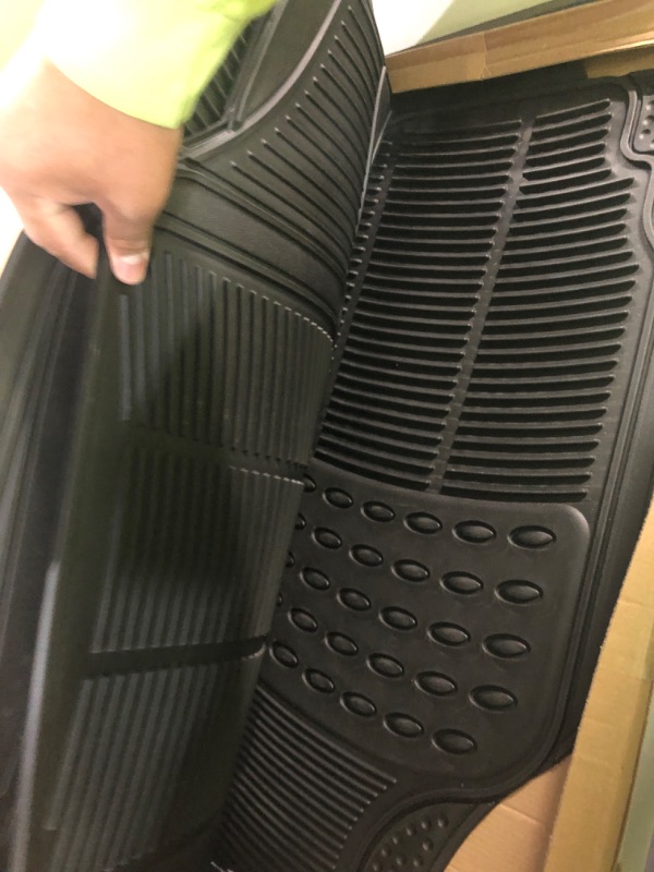 Photo 4 of Automotive Floor Mats Solid Black ClimaProof for all weather protection Universal Fit 