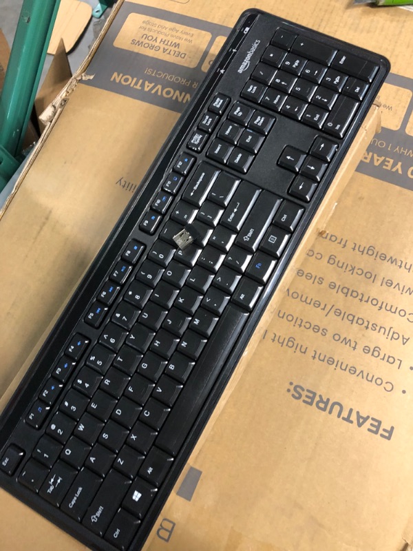 Photo 3 of Amazon Basics Wireless Keyboard-Quiet and Compact-US Layout (QWERTY)