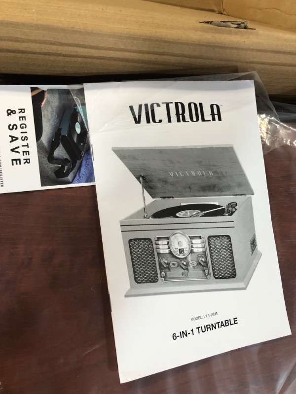 Photo 2 of Victrola Nostalgic 6-in-1 Bluetooth Record Player & Multimedia Center 