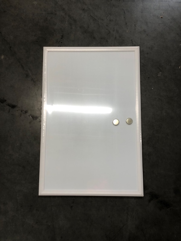 Photo 3 of U Brands Magnetic Dry Erase Board, 20 x 30 Inches, White Wood Frame