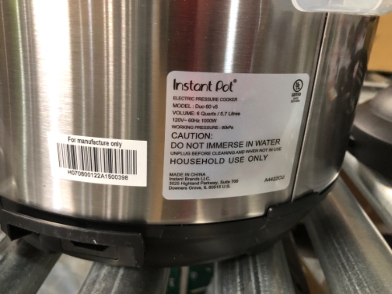 Photo 3 of [USED] Instant Pot 6qt Duo Pressure Cooker